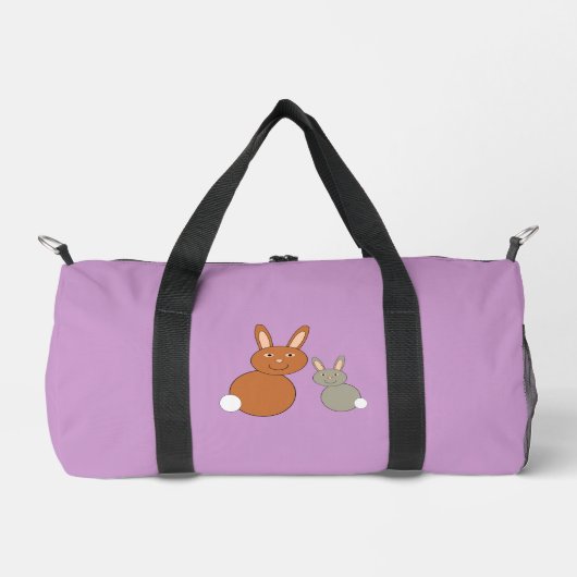 Mütter Day Bunnies Gemustert Duffle Bag (Vorderseite)
