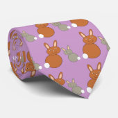 Mütter Day Bunnies Mama und Baby Krawatte (Gerollt)