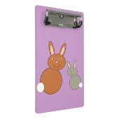 Mütter Day Bunnies Mini Clipboard Klemmbrett (Schrägansicht)
