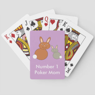 Mütter Day Bunnies Personalisierte Spielkarten