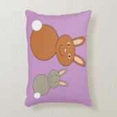 Mütter Day Bunnies Pillow Dekokissen (Vorderseite(Vertikal))