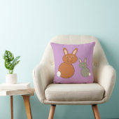 Mütter Day Bunnies Pillow Kissen (Stuhl )