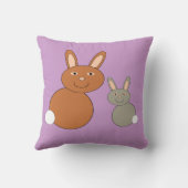 Mütter Day Bunnies Pillow Kissen (Rückseite)