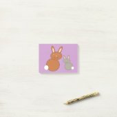 Mütter Day Bunnies Post es notiert Pad Post-it Klebezettel (Auf Schreibtisch)