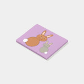 Mütter Day Bunnies Post es notiert Pad Post-it Klebezettel (angewinkelt)