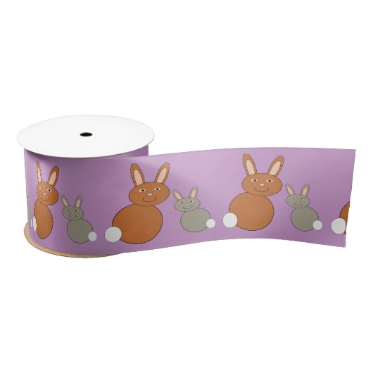 Mütter Day Bunnies Ribbon Satinband (Spule)