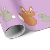 Mütter Day Bunnies Wrapping Paper Geschenkpapier (Rolleneckpunkt)