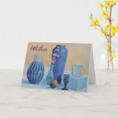 Mütter Day Card Blue Vases Karte (Gelbe Blume)