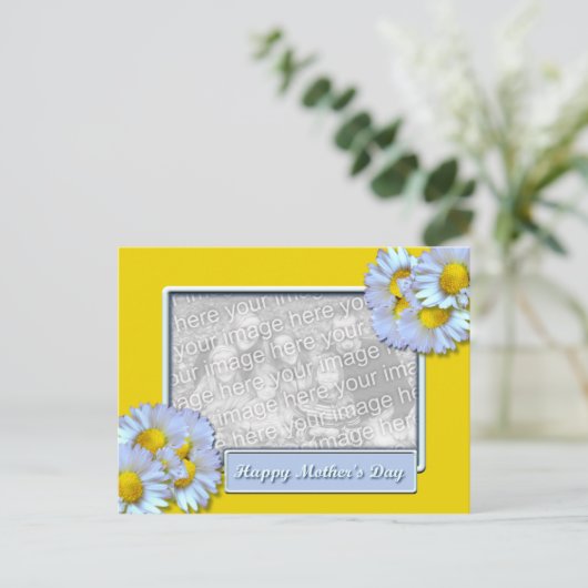 Mütter Day Daisies Postkarte (Stehend Vorderseite)