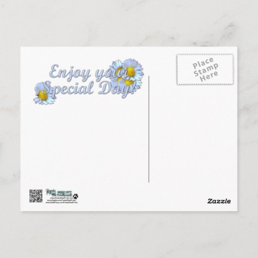 Mütter Day Daisies Postkarte (Rückseite)