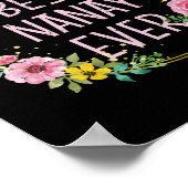 Mütter Day Floral Best Nanay Ever Filipino Mama Poster (Ecke)