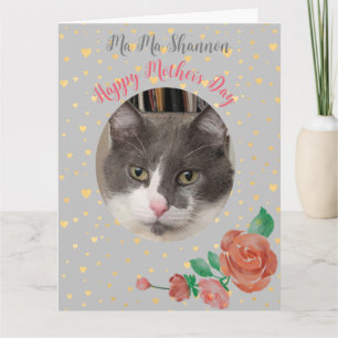 Mütter Day Funny Cat Mama Hairball Karte