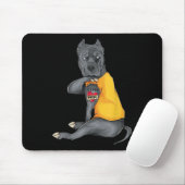 Mütter Day Funny Dog Pitbull I Liebe Mama Tattoo G Mousepad (Mit Mouse)
