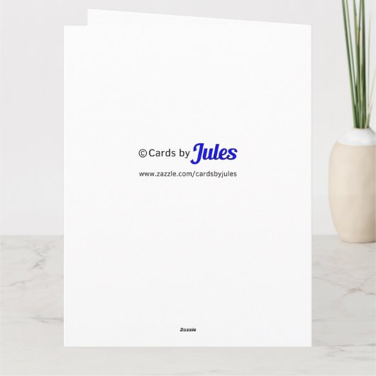 Mütter Day große benutzerdefinierte Text-Blume für Karte (Rückseite)