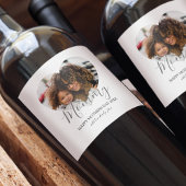 Mütter Day Heart Foto Weinetikett