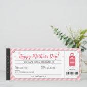 Mütter Day Hotel Bleibe Geschenkgutschein Einladung (Stehend Vorderseite)