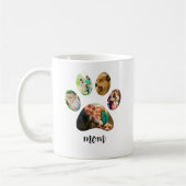 Mütter Day Hund Mama | 5 Paw Print Foto Collage Kaffeetasse (Links)