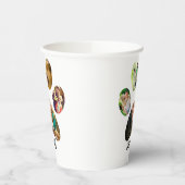 Mütter Day Hund Mama | 5 Paw Print Foto Collage Pappbecher (Links)