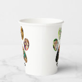 Mütter Day Hund Mama | 5 Paw Print Foto Collage Pappbecher (Rechts)