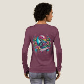 Mütter Day Long Sleeve Tri-Blend Shirt (Voller Rückseite)
