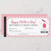 Mütter Day Mani Pedi Gutscheinschein (Vorne/Hinten)