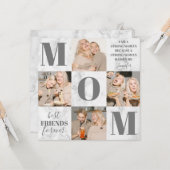 Mütter Day Marble Foto Collage Karte (Vorderseite/Rückseite Beispiel)