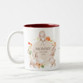 Mütter Day Mommy Wir Liebe Sie sonniges Kaninchen  Zweifarbige Tasse (Links)