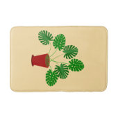 Mütter Day Monstera Pflanze Badematte (Vorderseite)