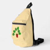 Mütter Day Monstera Pflanze Crossbody Bag (Rechte Ecke)