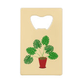 Mütter Day Monstera Pflanze Geldbeutel Flaschenöffner (Rückseite)