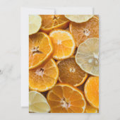 Mütter Day Orange Brunch Einladung (Rückseite)