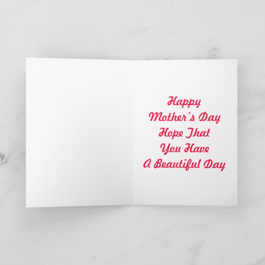 Mütter Day Pansy Blume Karte (Innenseite)