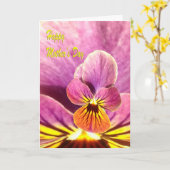 Mütter Day Pansy Blume Karte (Gelbe Blume)