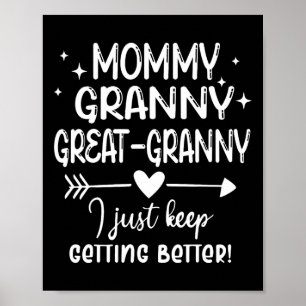 Mütter Day präsentiert von Großkinder Mama Granny Poster