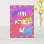 Mütter Day-Rainbow Karte (Gelbe Blume)