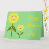 Mütter Day Sonnenblumen Custom Card Karte (Gelbe Blume)