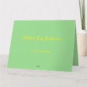 Mütter Day Sonnenblumen Custom Card Karte (Rückseite)