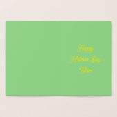 Mütter Day Sunblumen Custom Folienkarte (Innenseite)