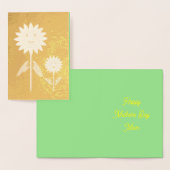 Mütter Day Sunblumen Custom Folienkarte (Anzeige)