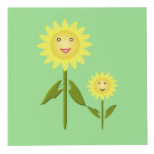 Mütter Day Sunblumen Custom Foto Upload Würfel (Vorderseite)