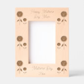 Mütter Day Sunblumen Custom Geätzte Rahmen (Vorderseite)