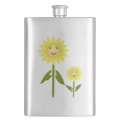 Mütter Day Sunblumen Flachmann (Vorderseite)
