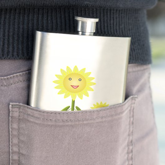 Mütter Day Sunblumen Flachmann (Beispiel)