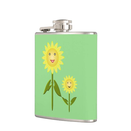 Mütter Day Sunblumen Flachmann (Links)