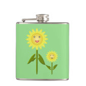 Mütter Day Sunblumen Flachmann (Vorderseite)
