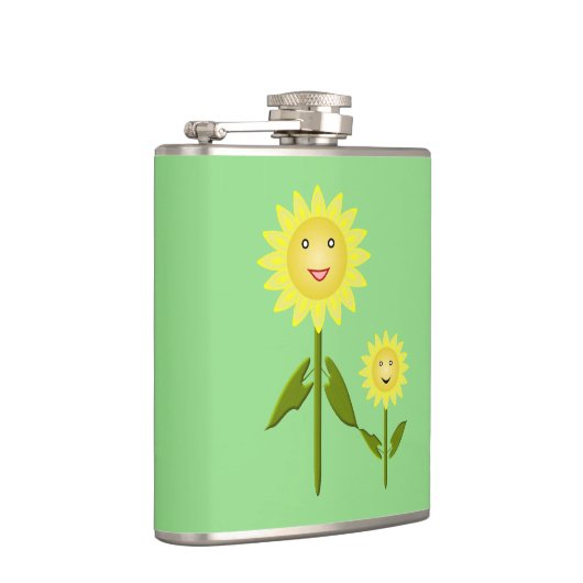 Mütter Day Sunblumen Flachmann (Rechts)