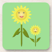 Mütter Day Sunblumen Getränkeuntersetzer (Vorderseite)