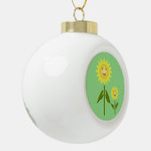 Mütter Day Sunblumen Keramik Kugel-Ornament (Links)