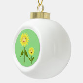 Mütter Day Sunblumen Keramik Kugel-Ornament (Rechts)