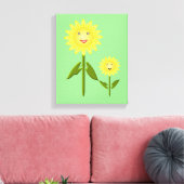 Mütter Day Sunblumen Leinwanddruck (Insitu (Wohnzimmer))